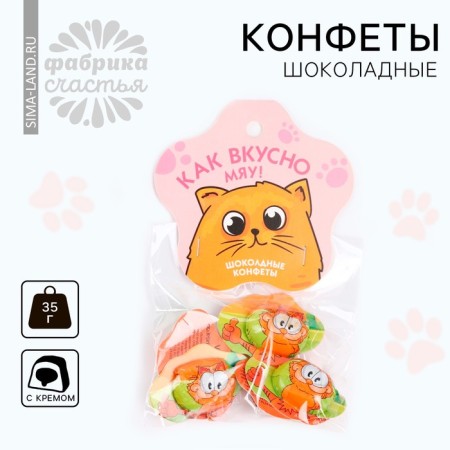 Chocolate sweets "How delicious" with a mold euro suspension, 35 g.