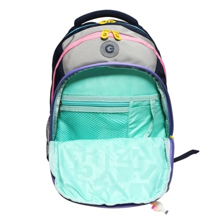 School backpack, 40 x 27 x 20 cm, Grizzly, ergonomic back, laptop department, blue-10