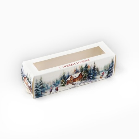 Box for Makarun "Snow Books" 18 x 5.5 x 5.5 cm, New Year