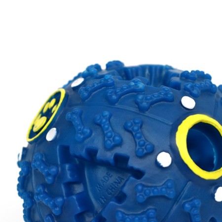 The croaking ball for dogs is large, hard, 9.5 cm, dark blue-5