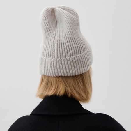 Women's hat minku with lapel, size 54-56, color gray-2