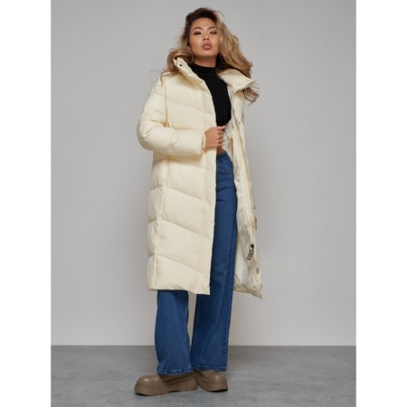 Coat insulated winter female, size 46, color light-beige-15