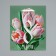Gift package laminated, packaging, “tulips”, S 12 x 15 x 5.5 cm