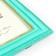 Photo frame Polystone 10x15 cm "Balt and roses" turquoise with gold, rectangular 23x15 cm