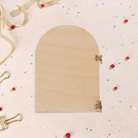 Wooden postcard "Love" Handwork, light, elephant, 12x8 cm-2