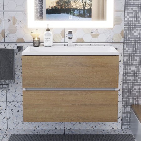 Uperwood Barsa shell, 70 cm, rectangular, white-1