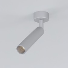 Lamp ceiling Elektrostandard, Diffe Led 5 watts, 27x27x178 mm, IP20, silver color