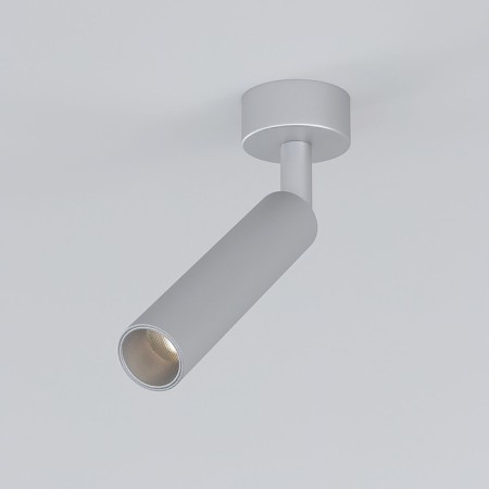 Lamp ceiling Elektrostandard, Diffe Led 5 watts, 27x27x178 mm, IP20, silver color