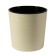 Plastic pot Live-In-Green with the Vega tab, D = 25 cm, 10.2 l, vanilla color