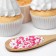 Sprinking confectionery color "Lux", white, red, 50 g