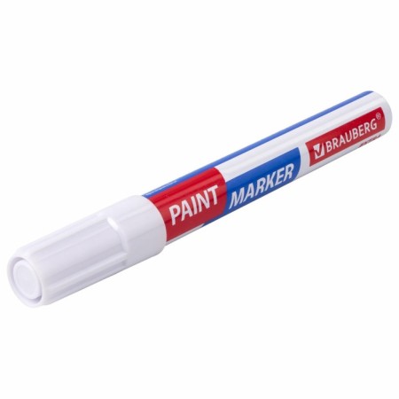 Marker-color (lacquer) 4.0 Brauberg Extra, reinforced by Nitro-base, alum, white 151978-10