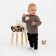 Pants (reitus) Children's knitted minku, black color, height 74-80 cm
