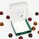 Gift box, with a transparent lid, emerald, 11.5 x 11.5 x 3 cm