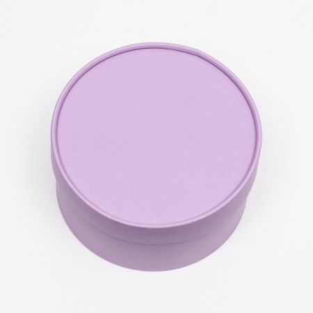 Gift box "Charoite" lavender, plastered without a window, 16 x 9 cm-1