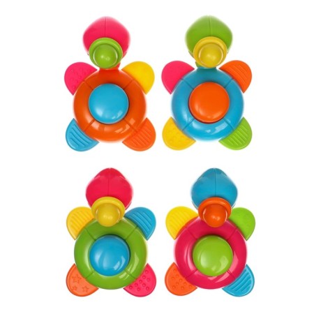 The rattle "Turtle", with a squeak, color mix, crush me-7