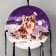 Dreams 2 "A flock of wolves in the snow" Circle d = 16 cm