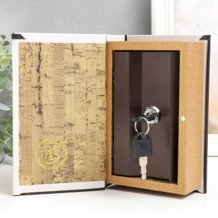 Safe Brush Tree leatherette "Home. Design" White 17x11x5 cm-2