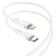 Cable Borofone BX51, Type -C - Lightning, 2.4 A, 1 m, PVC braid, white