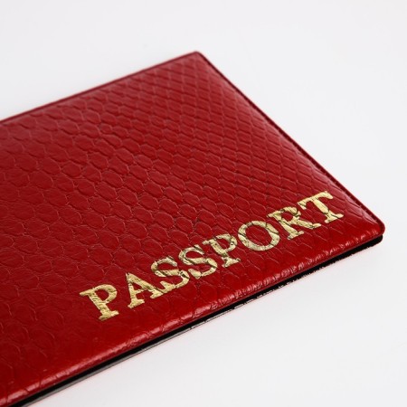 Cover for passport, red color-4