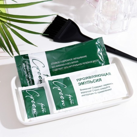 Hair dye Fara Eco Line Green 8.1 ash-cornflower, 125 g-1
