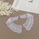 Collar sewing, guipyur, 21 × 6 cm, white color