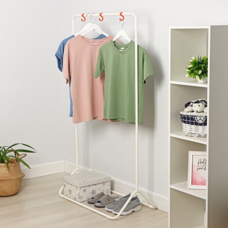 Floor hanger for clothes "Rainbow", 82.5 × 42 × 150 cm, white color