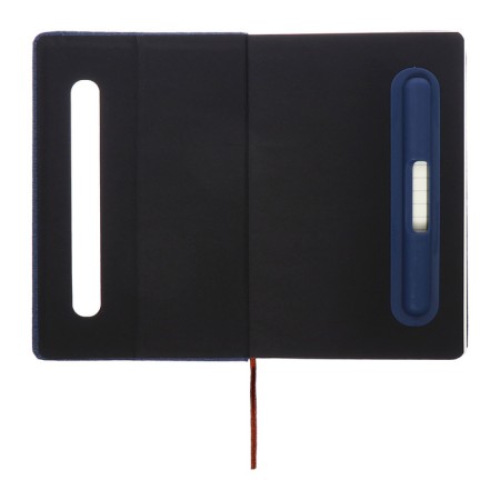 Leduced Diary A5, 96l, Lin, Holder for phone/tablet/handles, blue-6