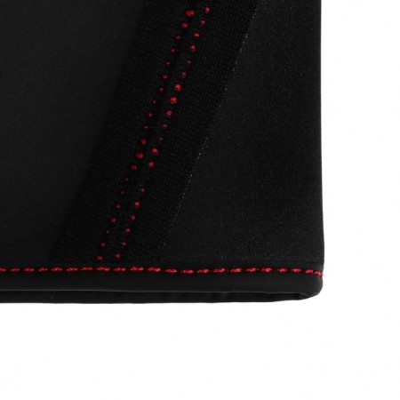 DSV steering wheel cover with inserts, perforation, neoprene, Black+ Red, size M-5