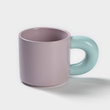 Ceramic "air" mug, 300 ml, purple and blue color