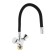 ACCOONAA4883F kitchen mixer, two -wound, silicone spout, silumin, black/chrome