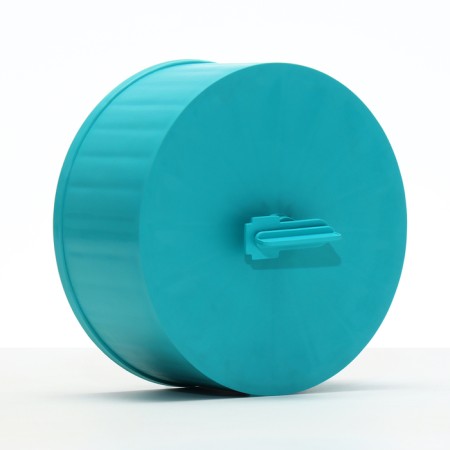 Wheel for rodents half -closed plastic, without a stand, 14 cm, turquoise-3