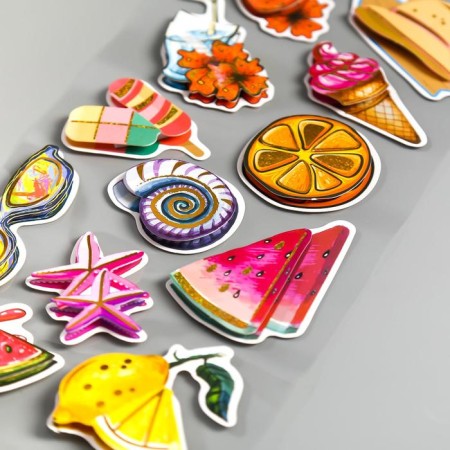 Plastic sticker multi -layer "Rest in Mexico" MIX 32x13.5 cm-2