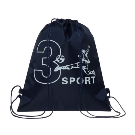 A bag for shoes 420 x 340 mm, Calligrata Sport 3, (soft polyester, density 210d), dark - blue mix