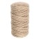 Knitting cord "Puff" 100% cotton width 5mm 100m (sand)