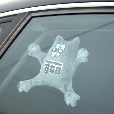 Auto Line "learned to travel to GTA", a cat, on suction cups-2