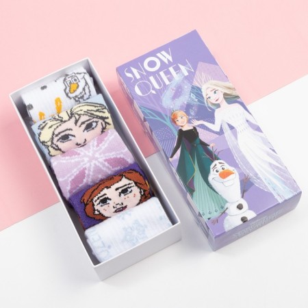 Набор носков "Snow Queen" Холодное сердце, 5 пар, 14-16 см