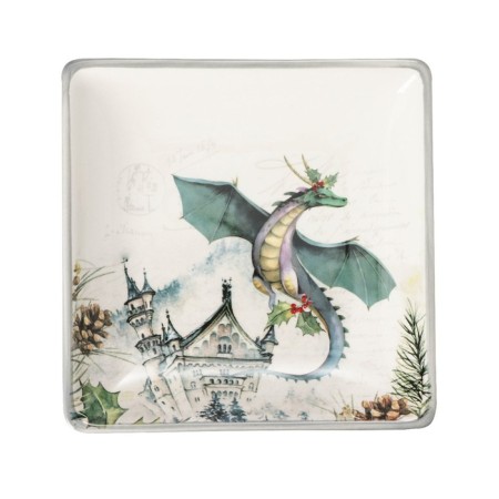 Serving share "Dracosha", 15 × 3 cm, white color