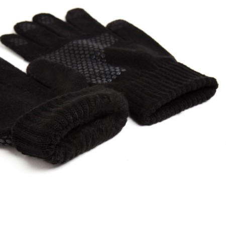Men's gloves minku is plain, col. Black, rr 9-10 (22-24 cm)-2