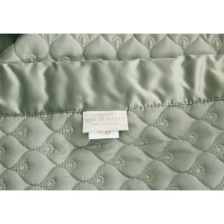 A set with a blanket "Roxalan", size 160x220 cm, 50x70 cm, olive color-9