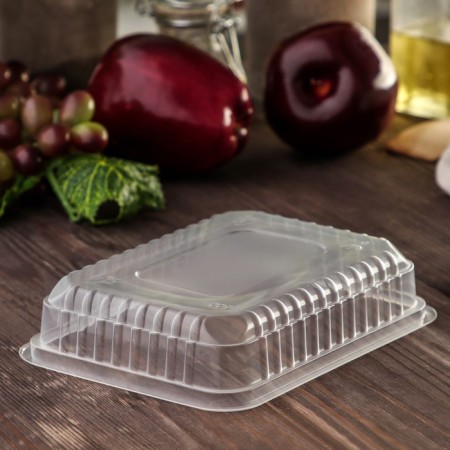 Container Plastic disposable "Yuzhuralpak", KR-179, 500 ml, 17.9 × 13.2 × 3.7 cm, the color is transparent-1