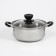 PROMO stainless steel pan, 900 ml, 16 × 7 cm, with a lid