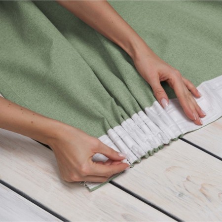 Set of curtains with lime captures, size 145x290 cm, 2 pcs-1