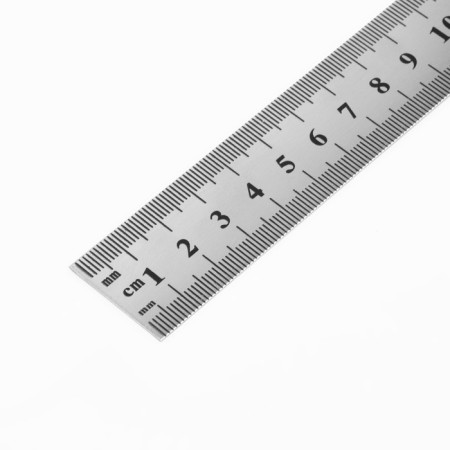 Metal meter, 100 cm (cm/inch), thickness 0.8 mm-1