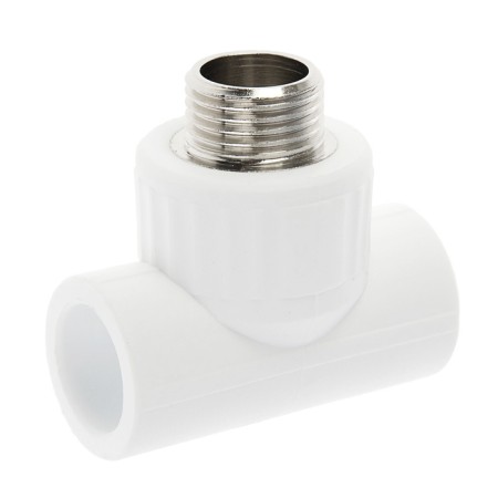 Combined tee valfex, polypropylene, d = 20 mm x 1/2 "x 20 mm, external thread