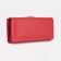Women's wallet on magnets, red color