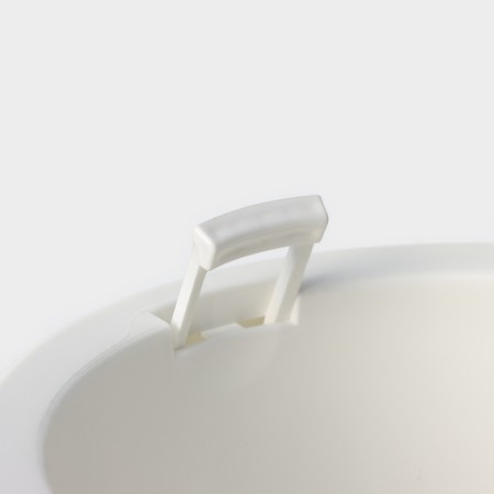 Kashpo for flowers with an insert "Inspiration", 2.25 liters, white color-3