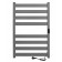 Electric towel Indigo Oktava Slim, 800x500 mm, timer, hidden installation, gray