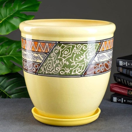 Flower pot "Iris 1" mosaic mix 15l-1