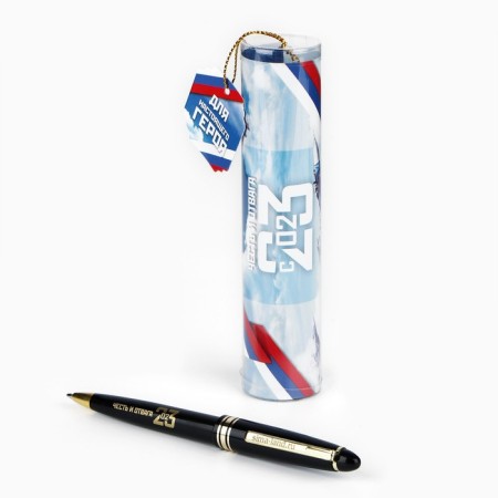 Blood blue paste pen in the tube "for a real hero", plastic-5