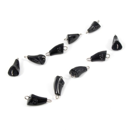 Cargo bullet-exentric painted pissy Yaman 10 pcs., 8 g, black-3
